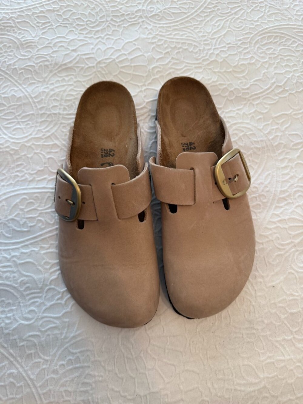BRAND NEW Birkenstock Boston Big Buckle slip-ons - Size 42
